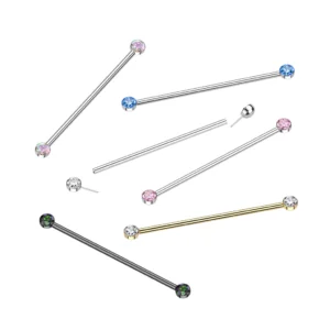 Single CZ Barbell
