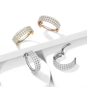 Triple Lined CZ Clicker