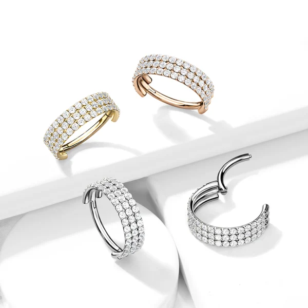 Triple Lined CZ Clicker