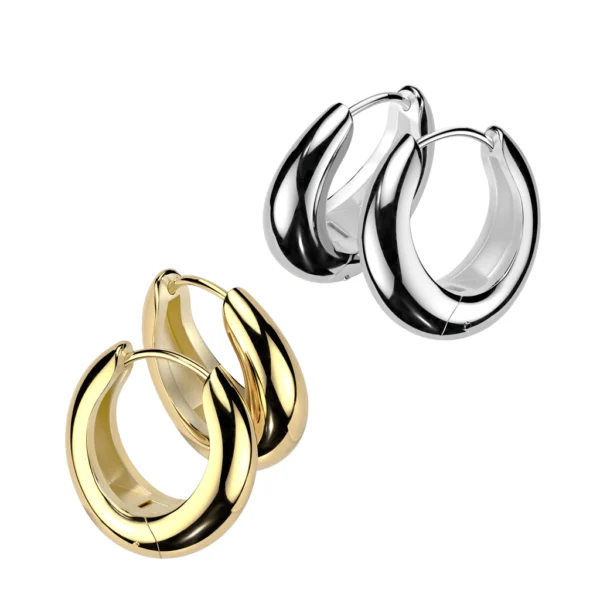 Wide Hinged Hoops