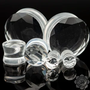 Faceted Clear Glass