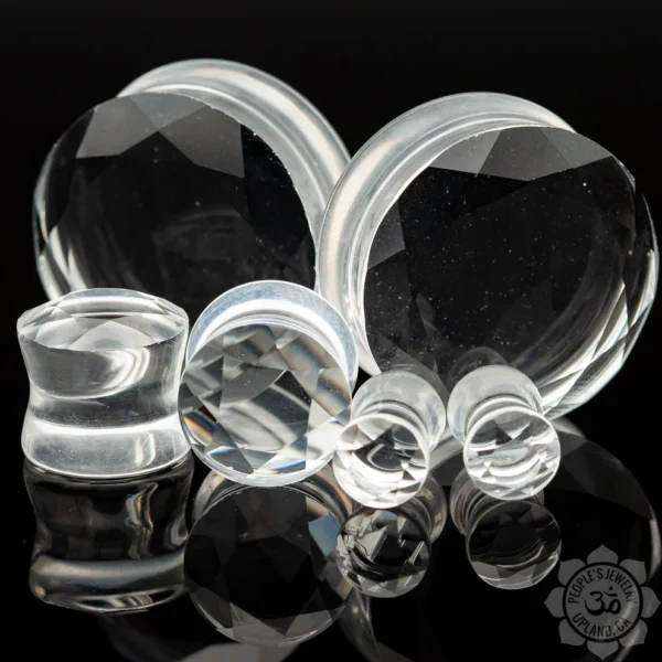 Faceted Clear Glass