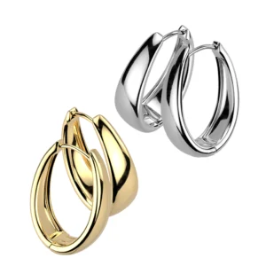 Wide Oval Hoops