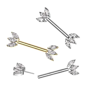 Triple Marquise Barbell