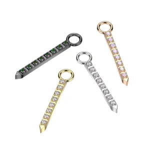 Pave Bar Charm