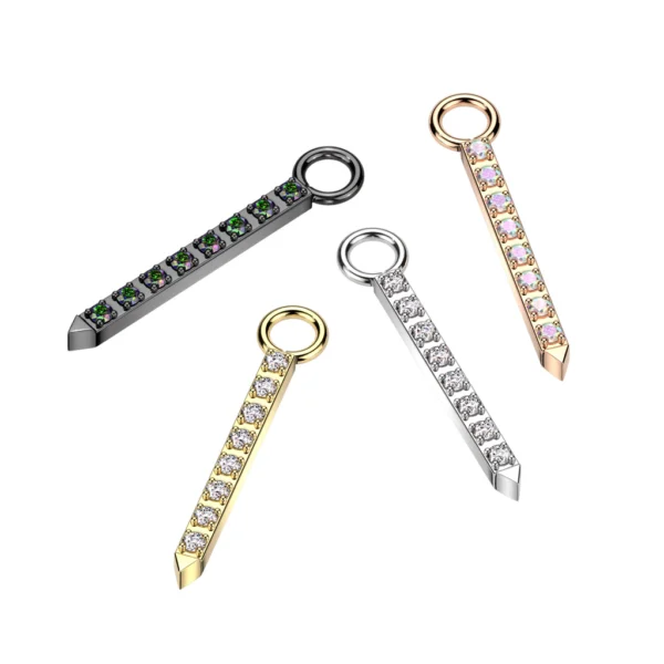 Pave Bar Charm