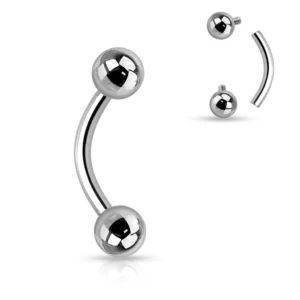 Curved Barbell - Silfur