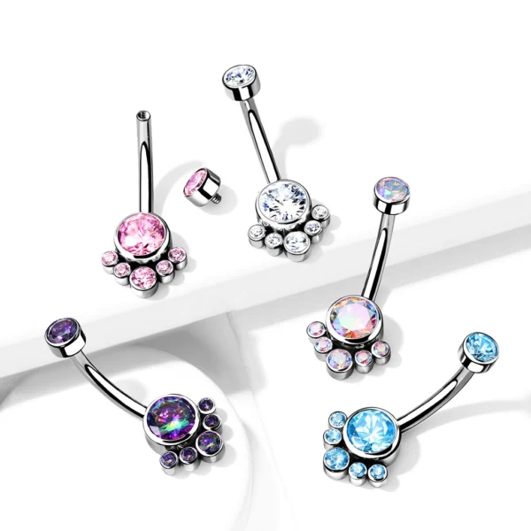 Bezel Set Cluster