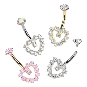 CZ Pave Heart
