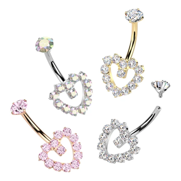 CZ Pave Heart