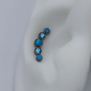 Cluster - Blue Topaz/Opal