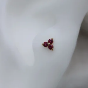 CZ Trinity - Ruby Red