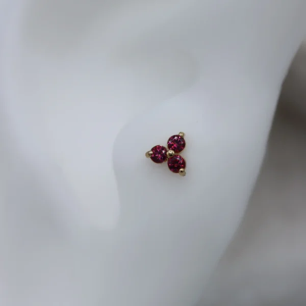 CZ Trinity - Ruby Red