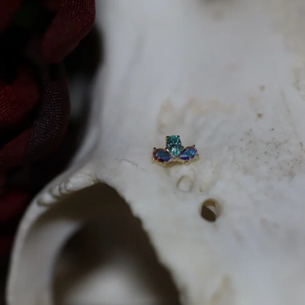 Pear - Aurora Borealis/Pistachio CZ