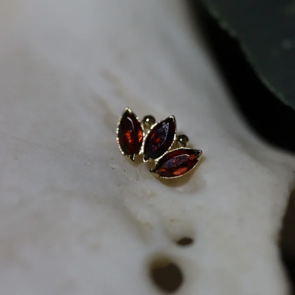 Marquise Fan - Garnet