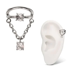 Double Hoop & Chain