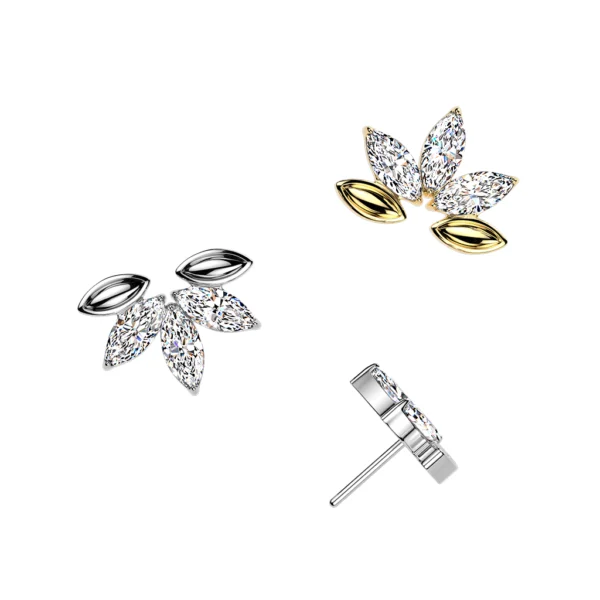 Marquise CZ Leaf