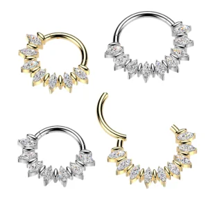 CZ Marquise / Leaf Clicker