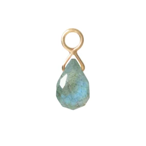 Labradorite Briolette Charm