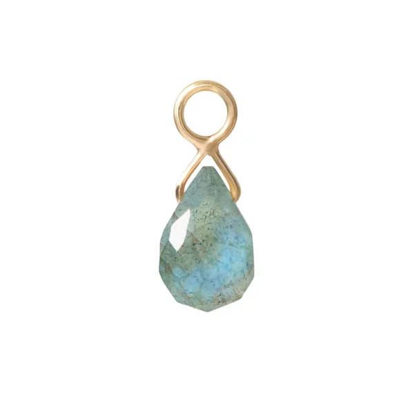Labradorite Briolette Charm