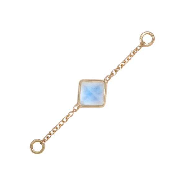Rainbow Moonstone Accessory Chain