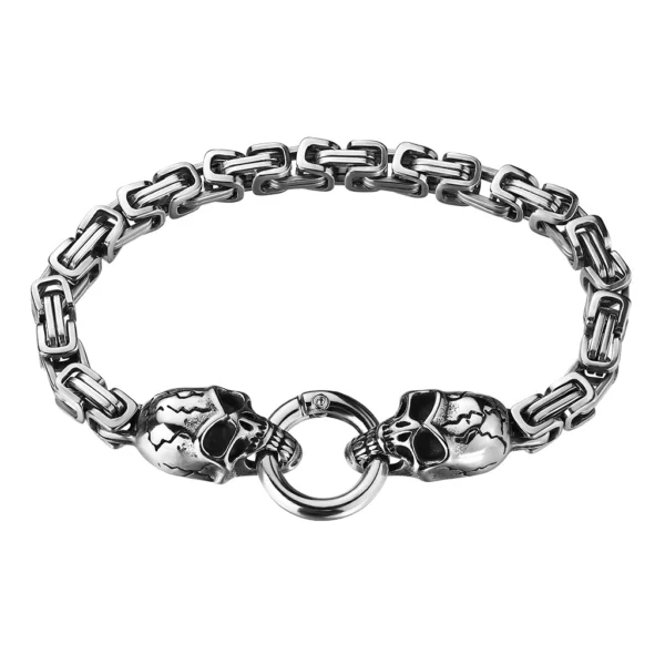 Braided Chain Link - Skulls