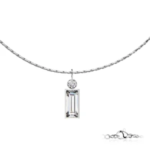 Baguette Pendant - Silfur