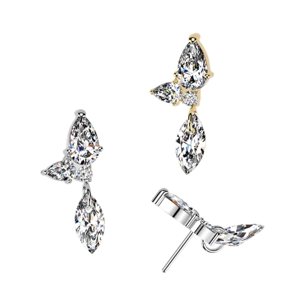 Double Marquise Dangle