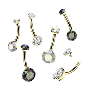 Prong Set CZ - 24K
