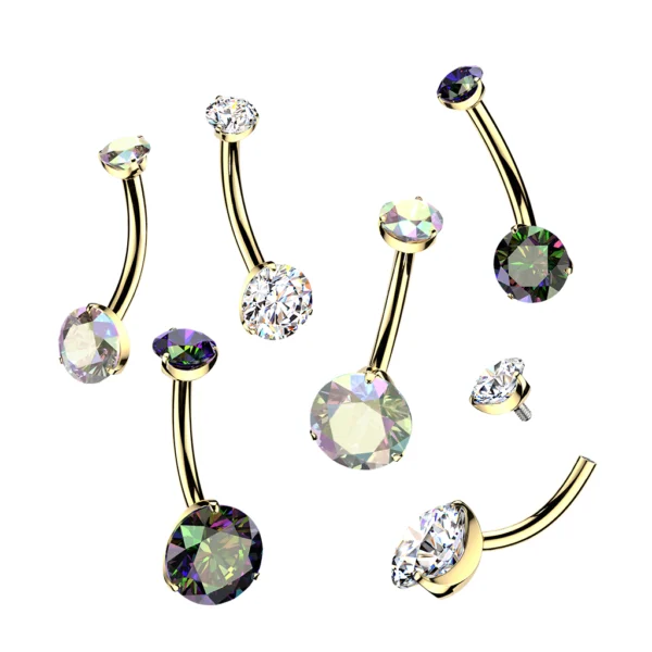 Prong Set CZ - 24K
