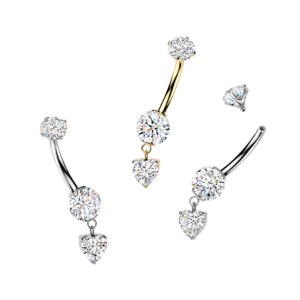 Heart CZ Dangle