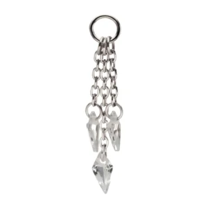 Triple Kite Gem Chain Dangle