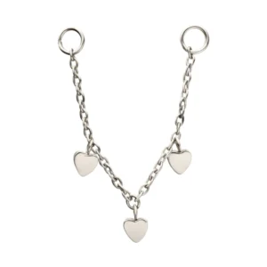 Triple Heart Rolo Chain
