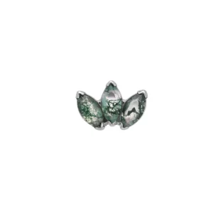 Marquise 3 - Moss Agate